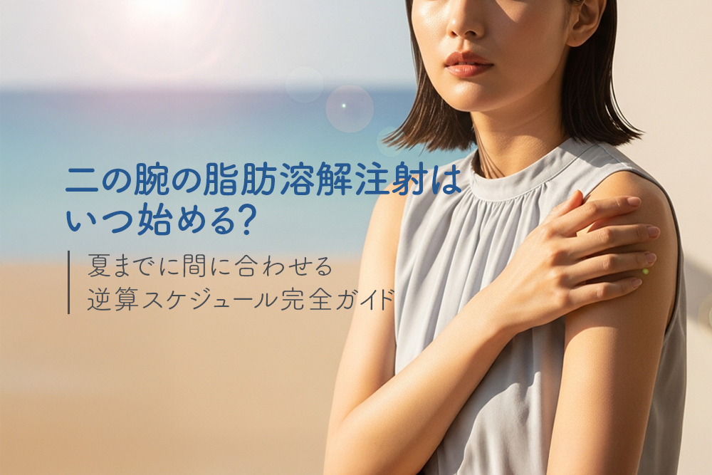 二の腕の脂肪溶解注射はいつ始める？夏までに間に合わせる逆算スケジュール完全ガイド