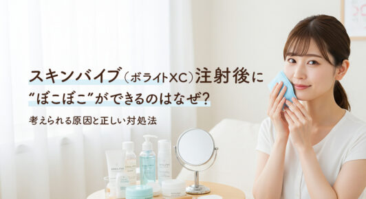 スキンバイブ（ボライトXC）注射後に“ぼこぼこ”ができるのはなぜ？考えられる原因と正しい対処法