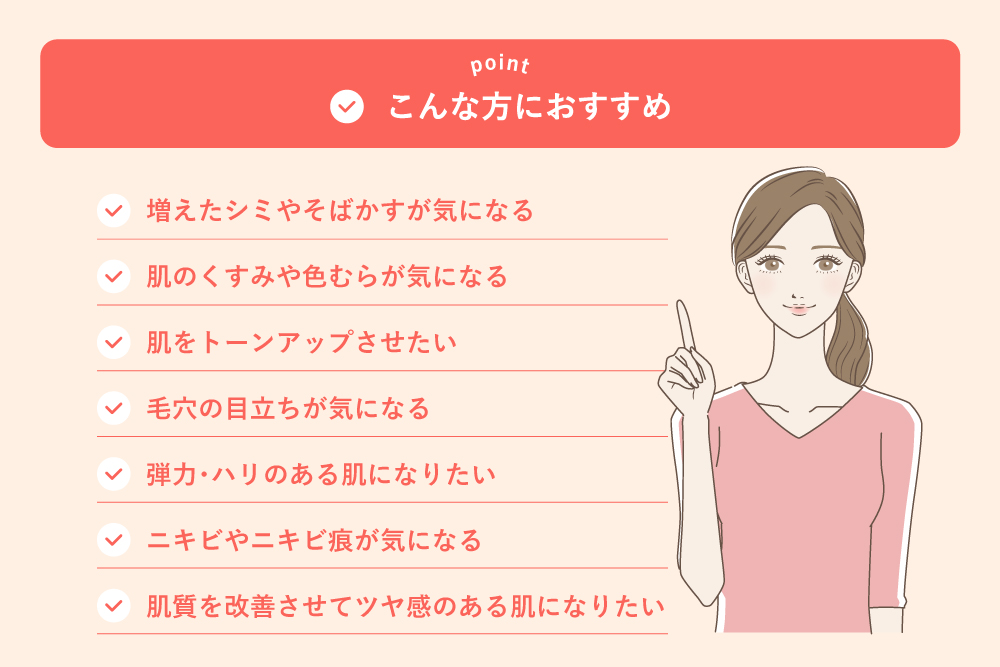 ゼオスキンの適用のお肌悩み