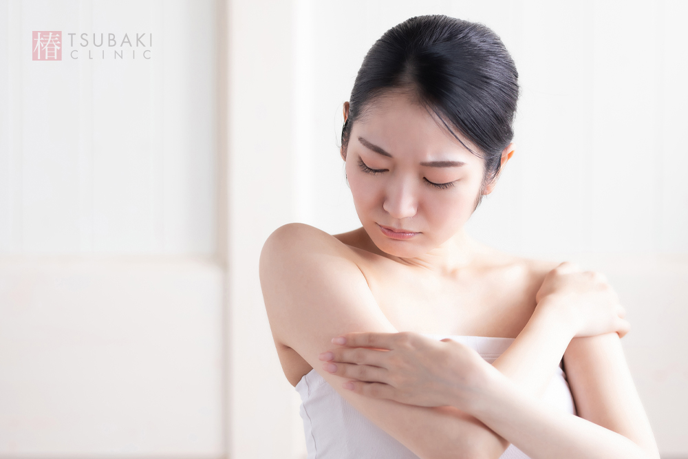 二の腕や太ももに多い鮫肌の原因とは