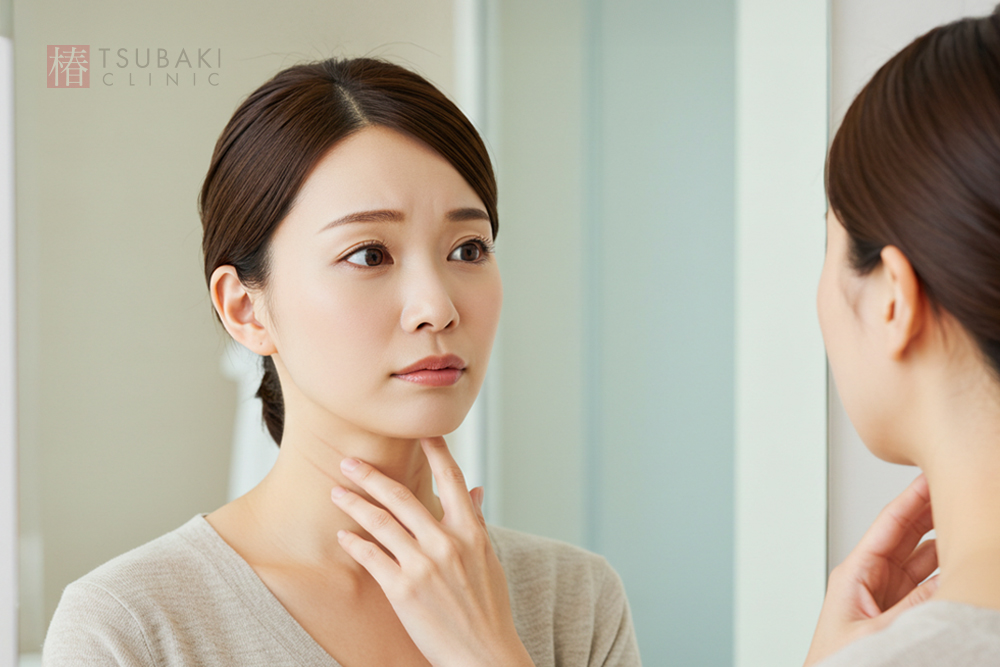 首の横しわはどうしてできるの？姿勢と肌構造の深い関係
