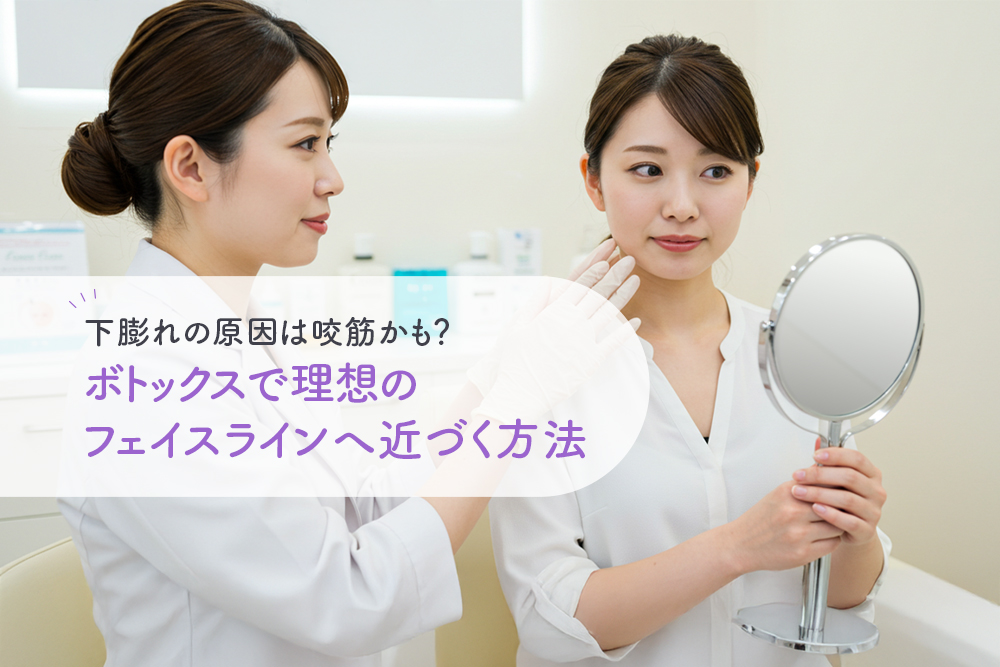 下膨れの原因は咬筋かも？ボトックスで理想のフェイスラインへ近づく方法
